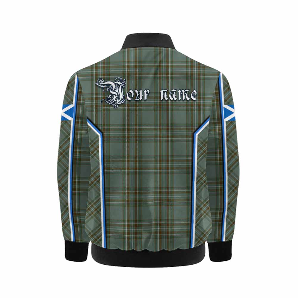 Kelly Tartan Crest Kid Bomber Jacket Scotland Coat of Arm Flag Style - Tartan Vibes Clothing