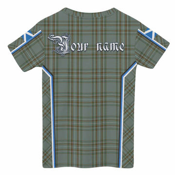 Kelly Tartan Crest Kid T-shirt Scotland Coat of Arm Flag Style - Tartan Vibes Clothing