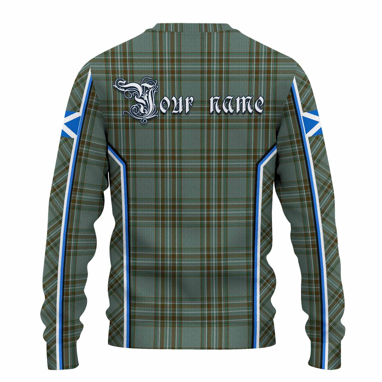 Kelly Tartan Crest Knitted Sweater Scotland Coat of Arm Flag Style - Tartan Vibes Clothing