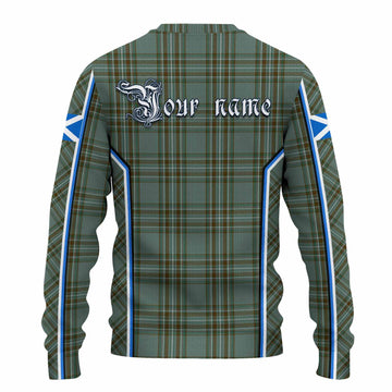 Kelly Tartan Crest Knitted Sweater Scotland Coat of Arm Flag Style - Tartan Vibes Clothing