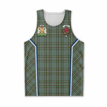 Kelly Tartan Crest Men Tank Top Scotland Coat of Arm Flag Style - Tartan Vibes Clothing