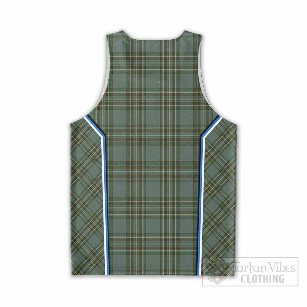 Kelly Tartan Crest Men Tank Top Scotland Coat of Arm Flag Style - Tartan Vibes Clothing