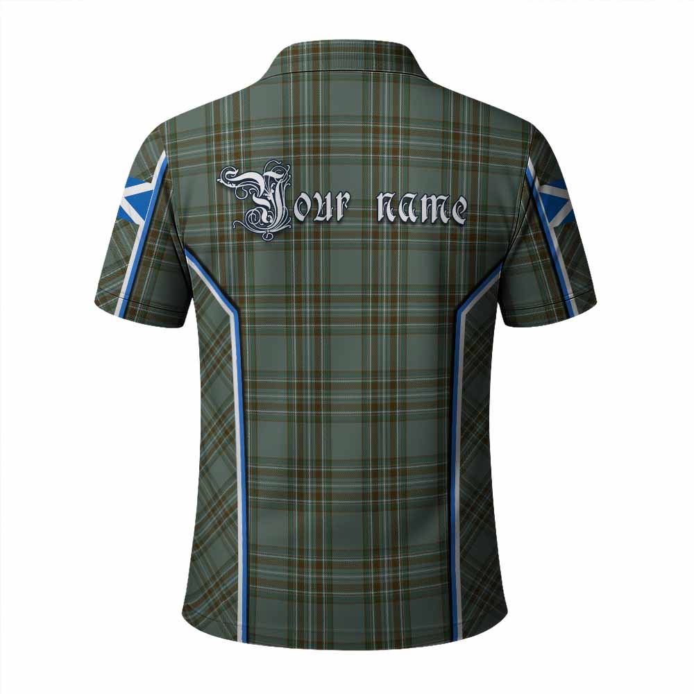 Kelly Tartan Crest Polo Shirt Scotland Coat of Arm Flag Style - Tartan Vibes Clothing