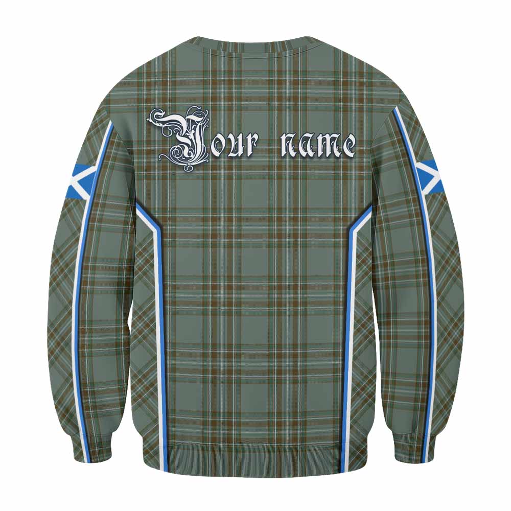 Kelly Tartan Crest Sweatshirt Scotland Coat of Arm Flag Style - Tartan Vibes Clothing