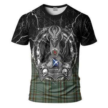 Kelly Tartan Crest T-Shirt Celtic Odin's Raven Legacy