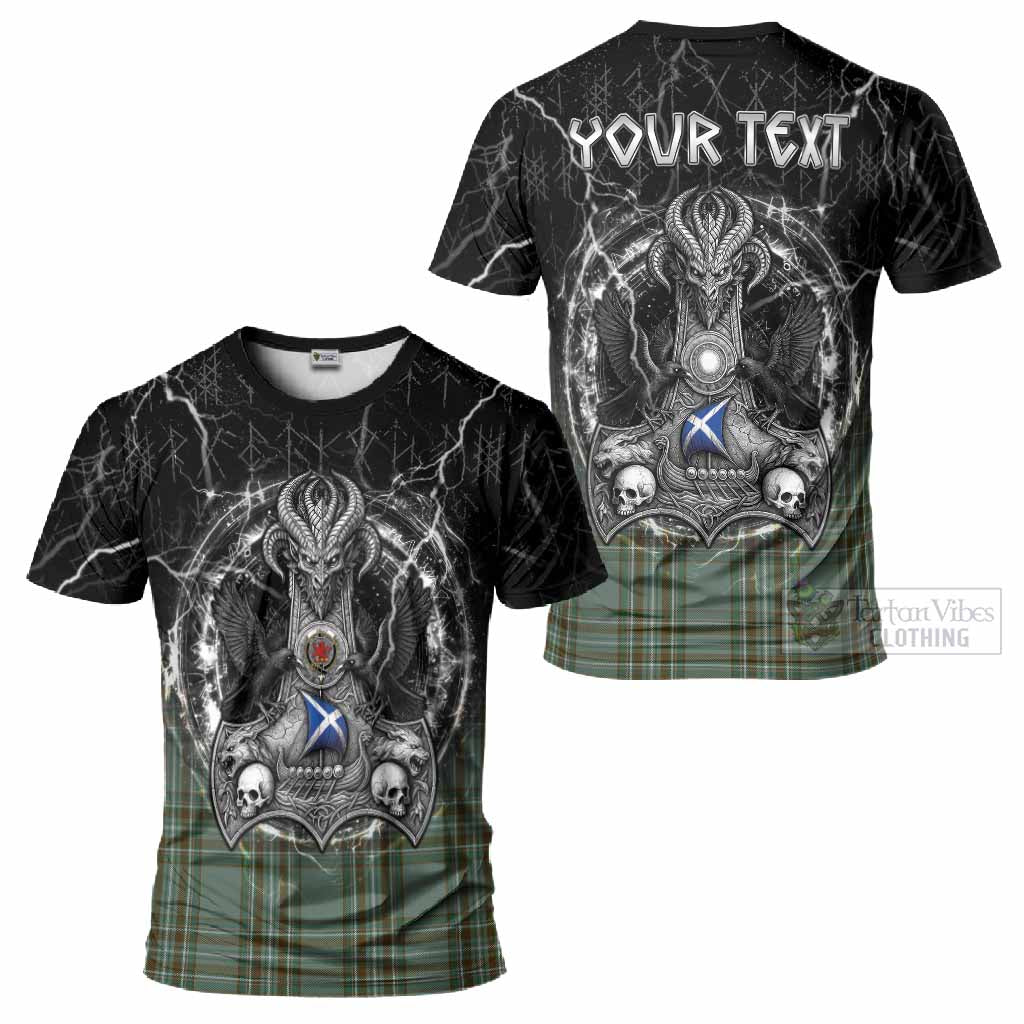Kelly Tartan Crest T-Shirt Celtic Odin's Raven Legacy
