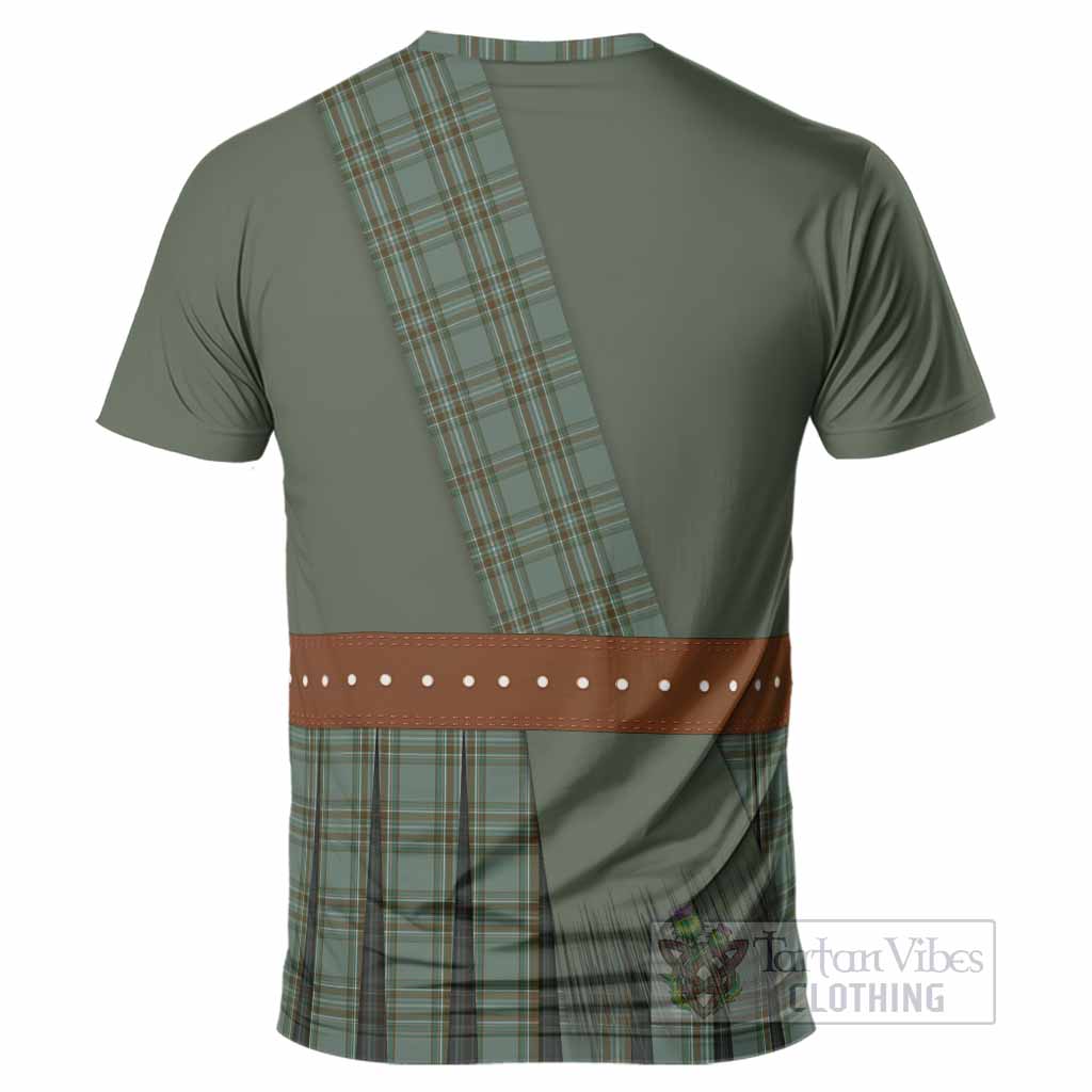 Kelly Tartan Crest T-Shirt Kilt Costume Style