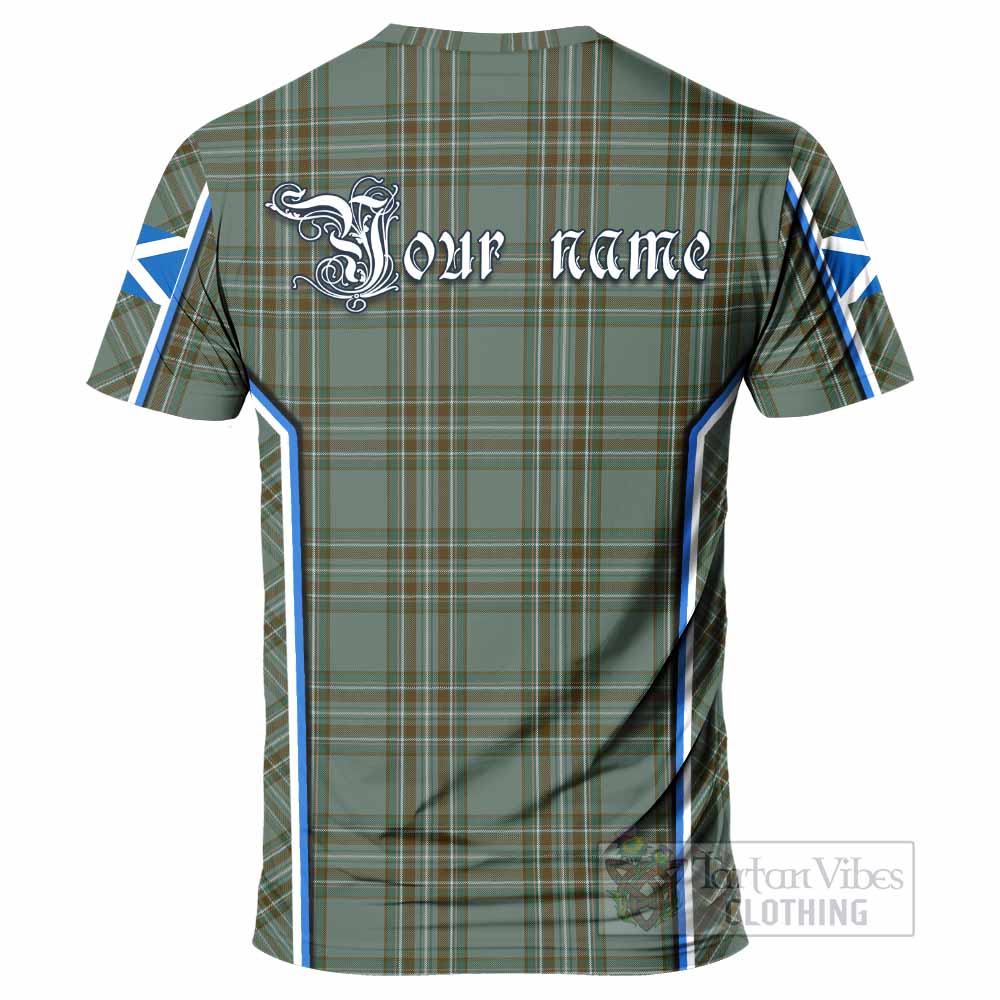 Kelly Tartan Crest T-shirt Scotland Coat of Arm Flag Style - Tartan Vibes Clothing