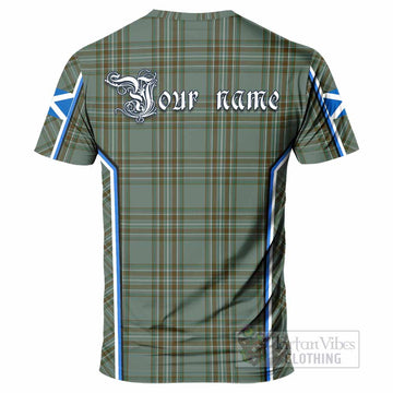 Kelly Tartan Crest T-shirt Scotland Coat of Arm Flag Style - Tartan Vibes Clothing