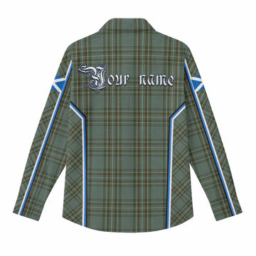 Kelly Tartan Crest Women Casual Shirt Scotland Coat of Arm Flag Style - Tartan Vibes Clothing
