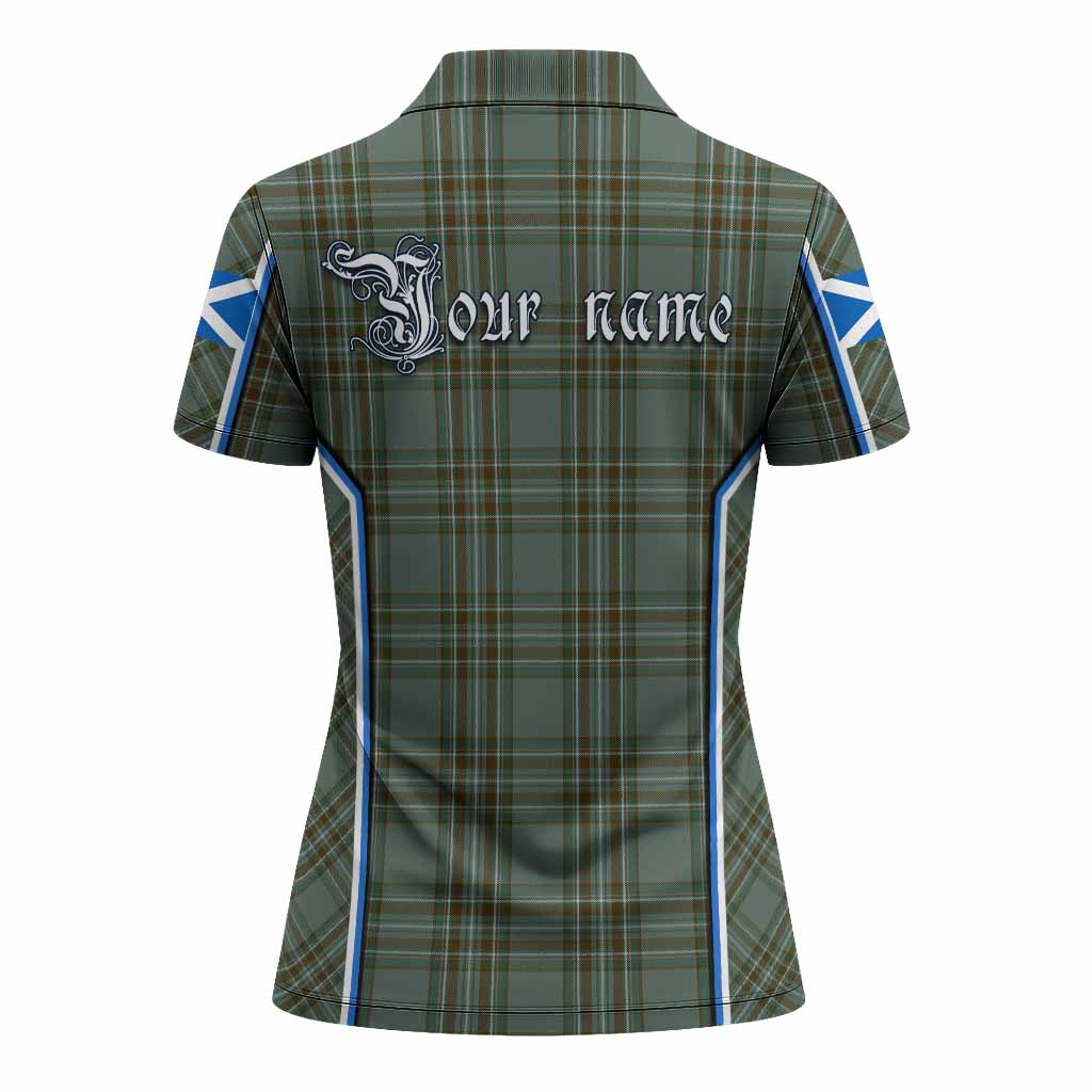 Kelly Tartan Crest Women's Polo Shirt Scotland Coat of Arm Flag Style - Tartan Vibes Clothing