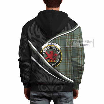 Kelly Tartan Family Crest Hoodie Celtic Scottish Thistle Floral - Tartan Vibes Clothing
