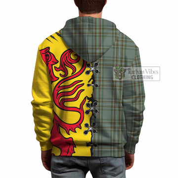 Kelly Tartan Family Crest Hoodie Lion Rampant Honor - Tartan Vibes Clothing