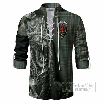 Kelly Tartan Ghillie Shirt Roaring Lion Heritage