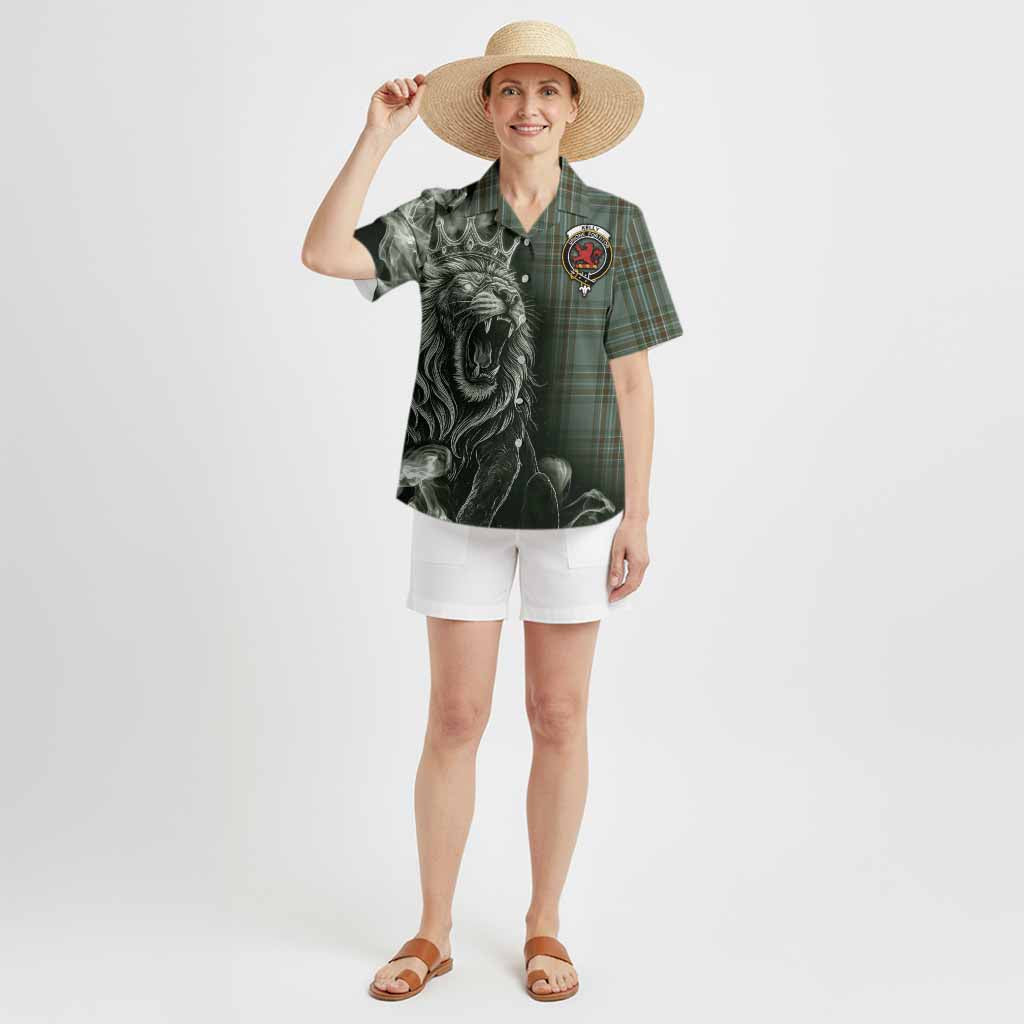 Kelly Tartan Hawaiian Shirt Roaring Lion Heritage