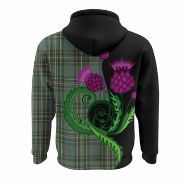 Kelly Tartan Hoodie Traditional Scottish Thistle