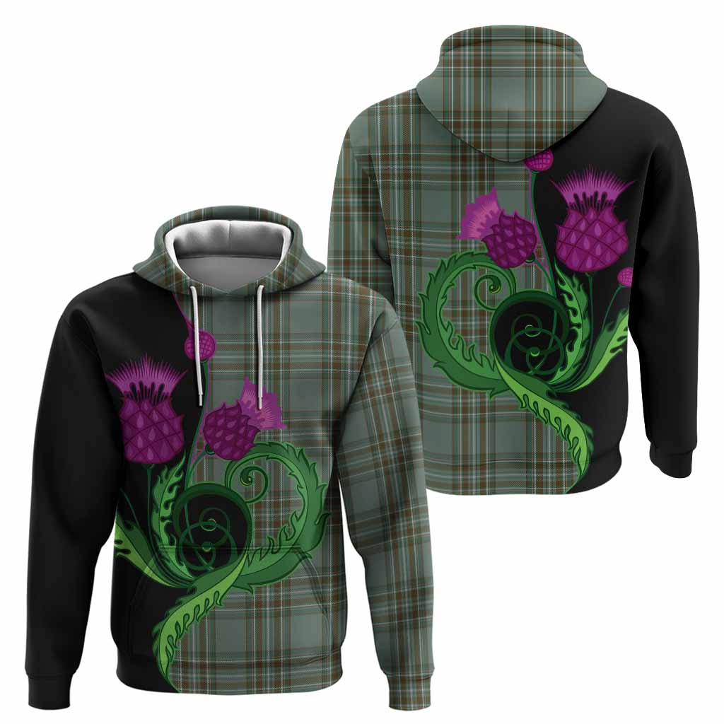 Kelly Tartan Hoodie Traditional Scottish Thistle