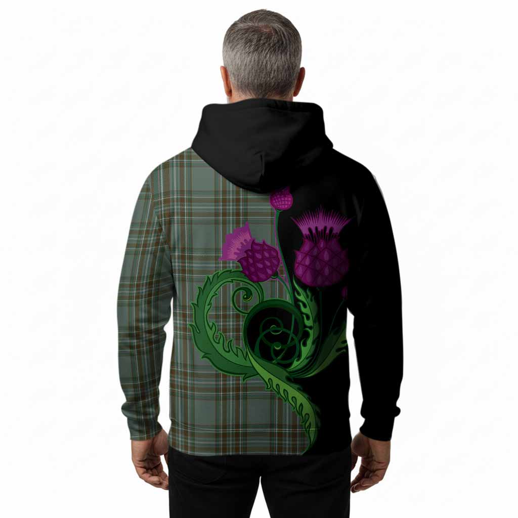 Kelly Tartan Hoodie Traditional Scottish Thistle