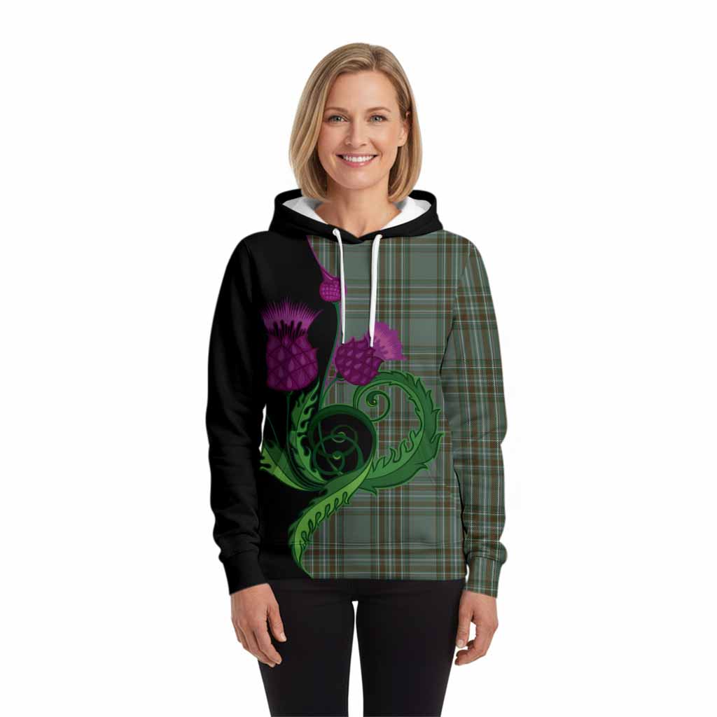 Kelly Tartan Hoodie Traditional Scottish Thistle