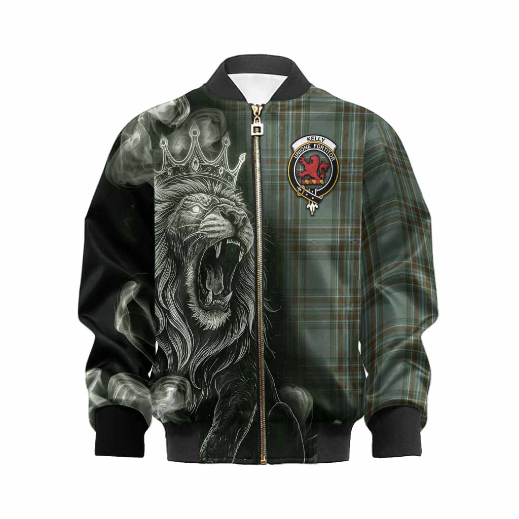 Kelly Tartan Kid Bomber Jacket Roaring Lion Heritage
