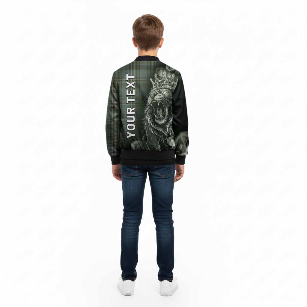 Kelly Tartan Kid Bomber Jacket Roaring Lion Heritage