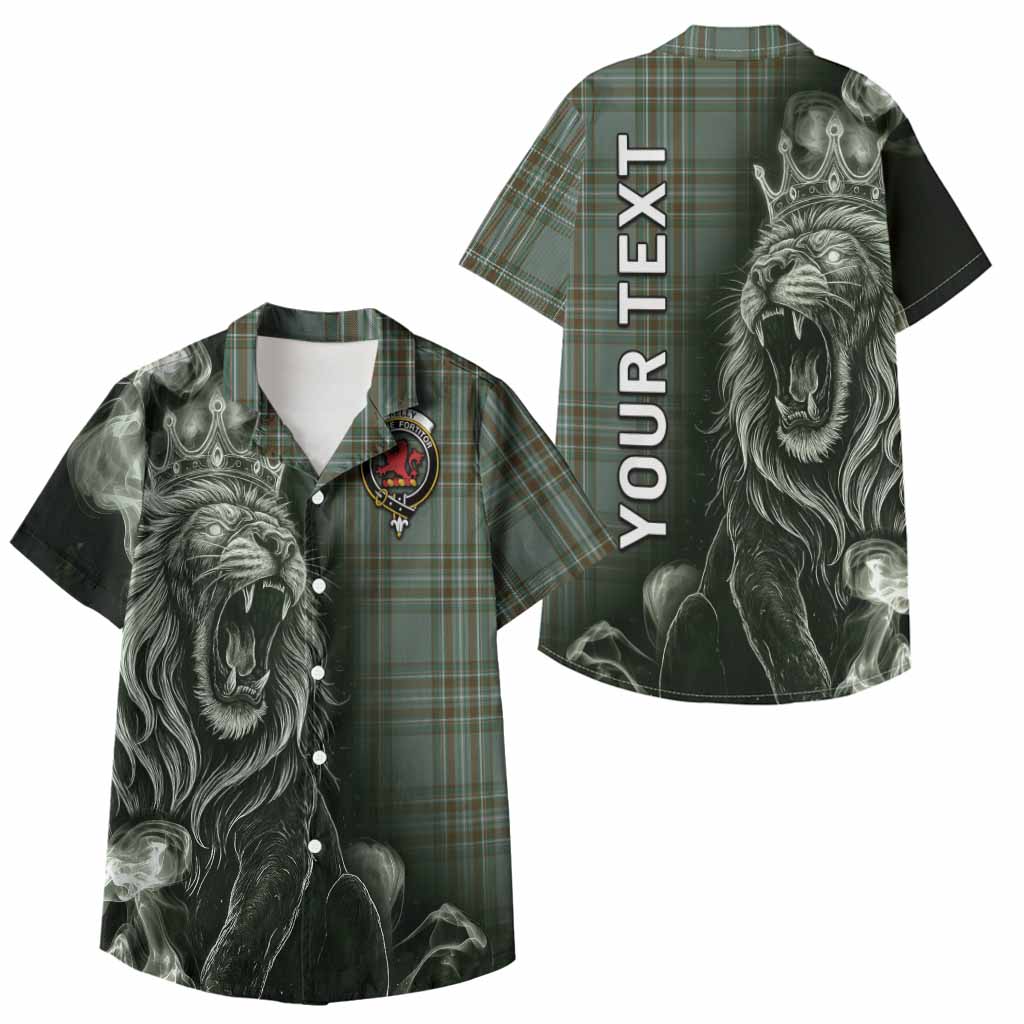 Kelly Tartan Kid Hawaiian Shirt Roaring Lion Heritage
