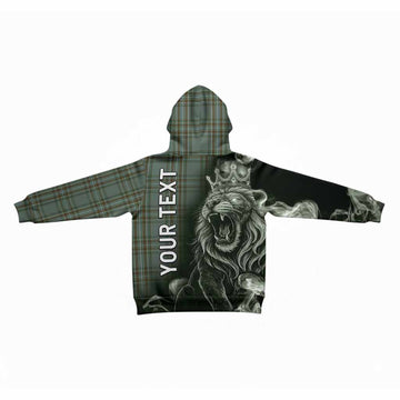 Kelly Tartan Kid Hoodie Roaring Lion Heritage