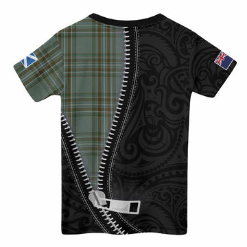 Kelly Tartan Kid T-shirt New Zealand Pattern Unique Zipper Stylized