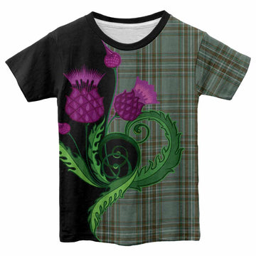 Kelly Tartan Kid T-shirt Traditional Scottish Thistle