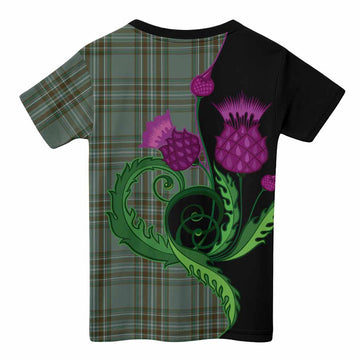 Kelly Tartan Kid T-shirt Traditional Scottish Thistle