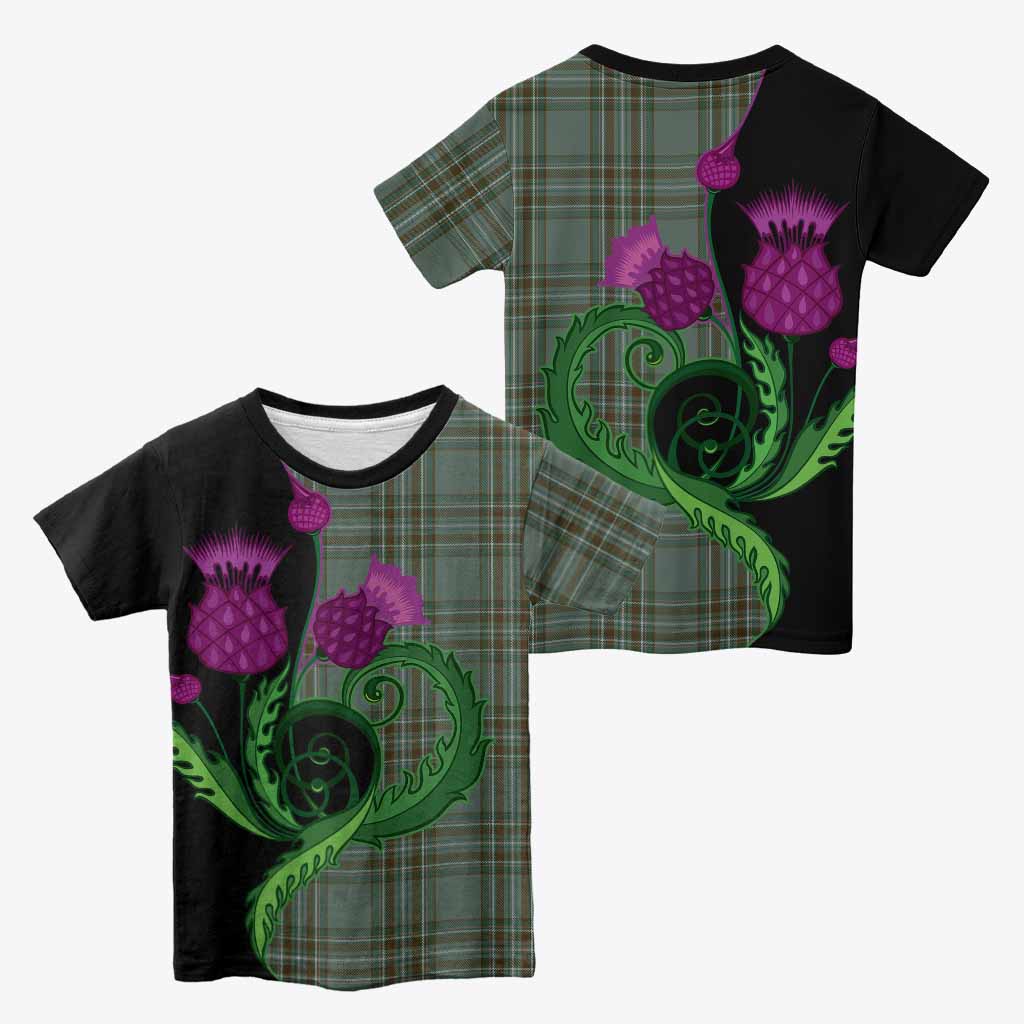 Kelly Tartan Kid T-shirt Traditional Scottish Thistle