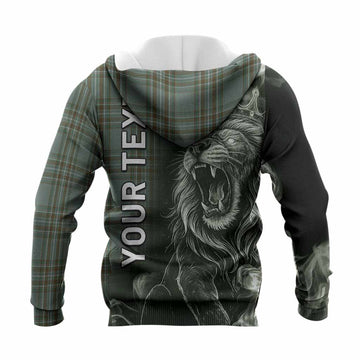 Kelly Tartan Knitted Hoodie Roaring Lion Heritage