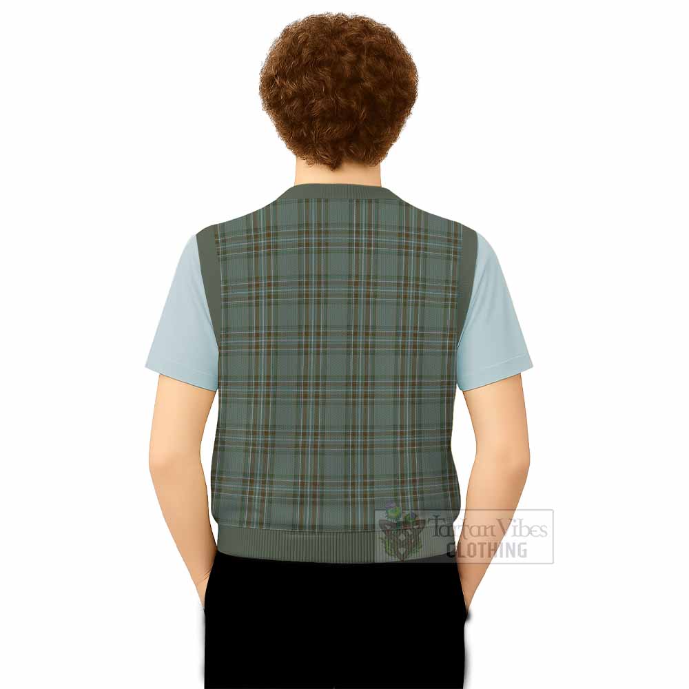 Kelly Tartan Knitted V-Neck Vest - Tartan Vibes Clothing