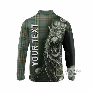 Kelly Tartan Long Sleeve Polo Shirt Roaring Lion Heritage