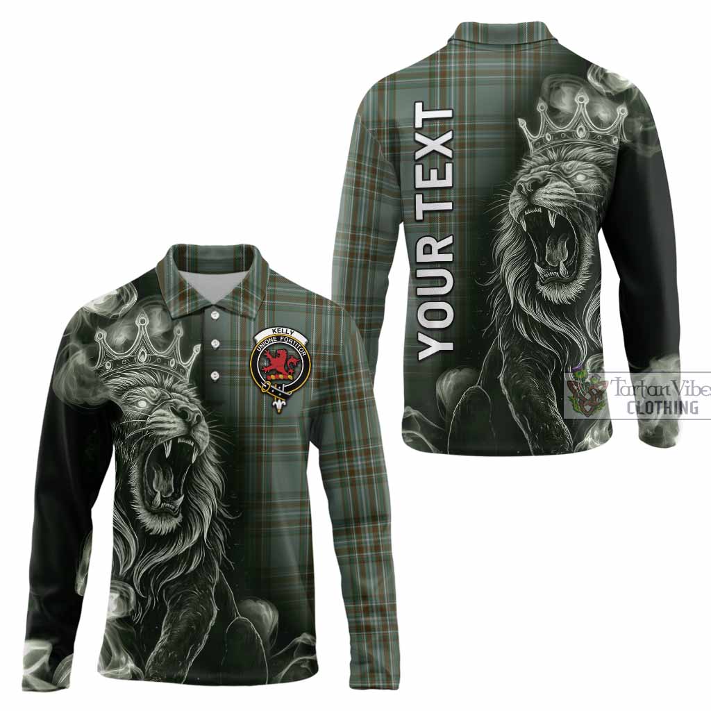 Kelly Tartan Long Sleeve Polo Shirt Roaring Lion Heritage