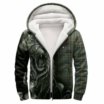 Kelly Tartan Sherpa Hoodie Roaring Lion Heritage