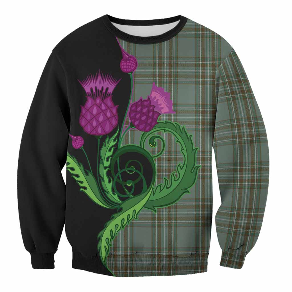 Kelly Tartan Sweatshirt Traditional Scottish Thistle