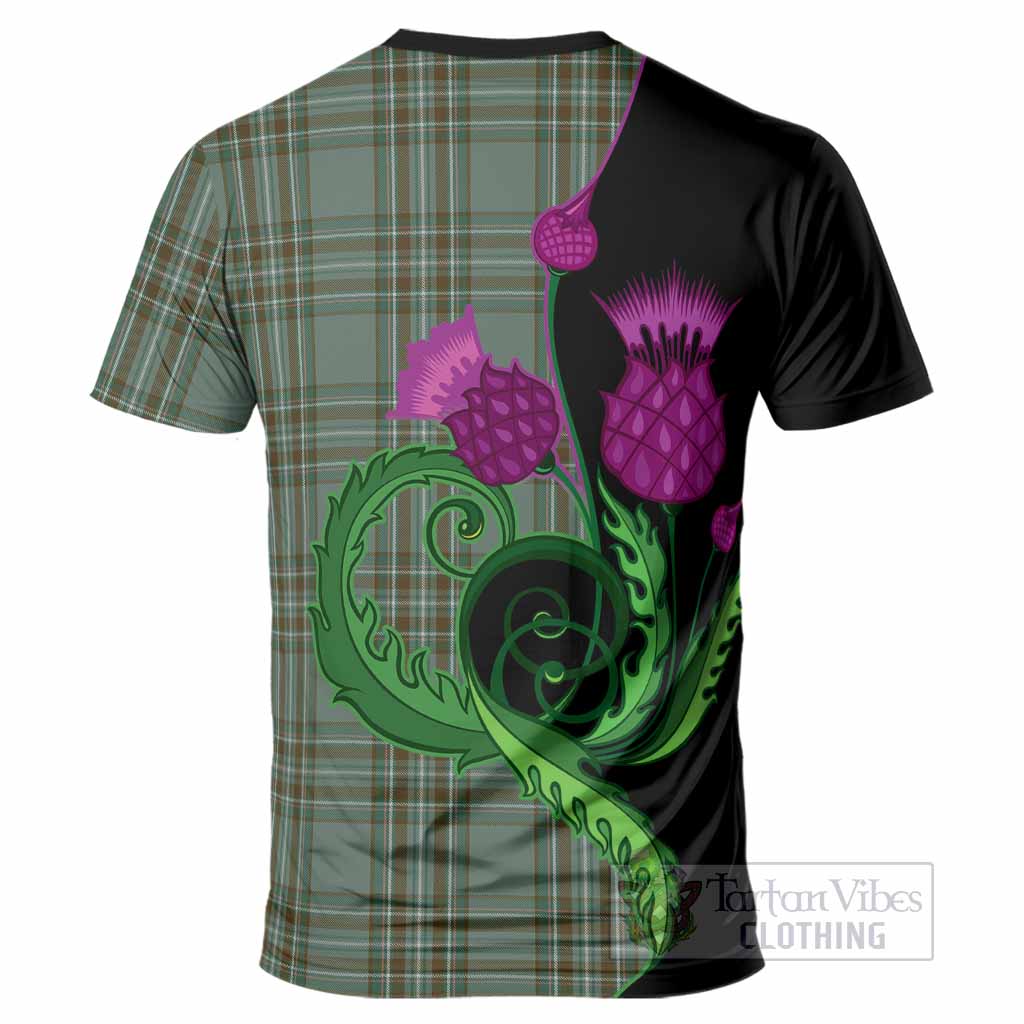 Kelly Tartan T-Shirt Traditional Scottish Thistle