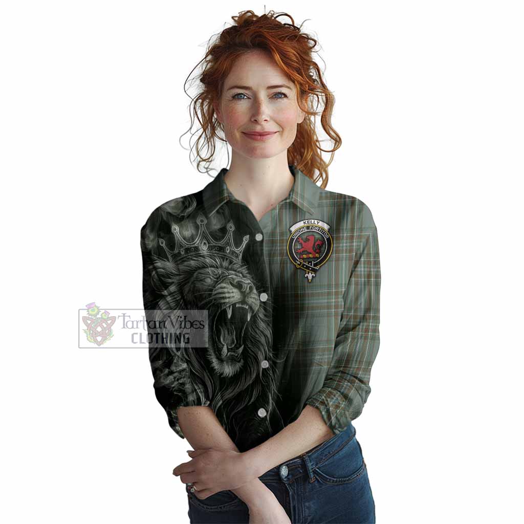 Kelly Tartan Women Casual Shirt Roaring Lion Heritage