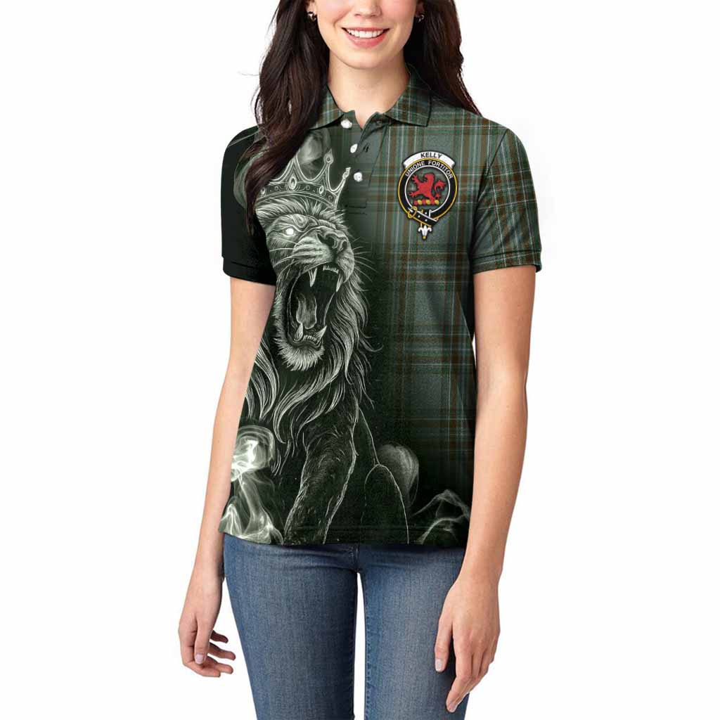 Kelly Tartan Women Polo Shirt Roaring Lion Heritage
