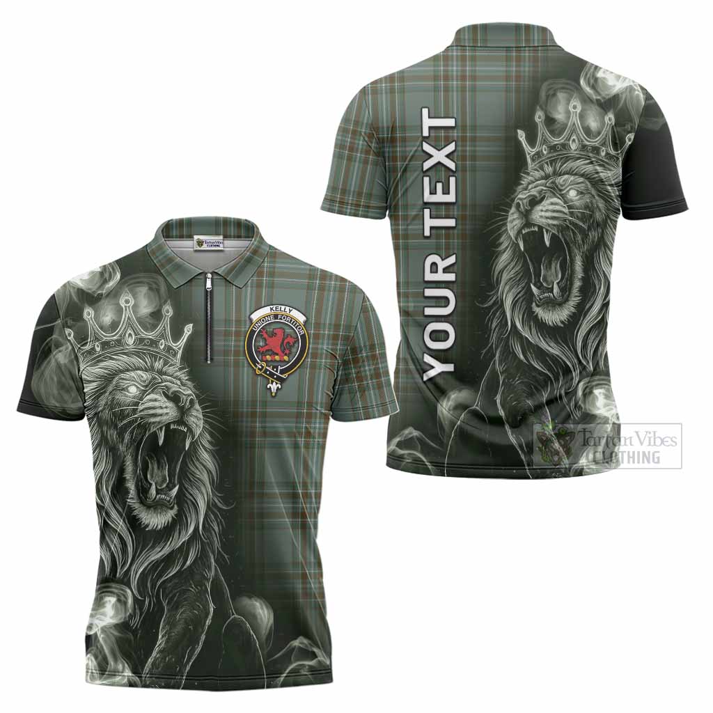 Kelly Tartan Zipper Polo Shirt Roaring Lion Heritage