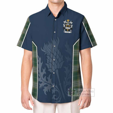 Kelso Tartan Hawaiian Shirt with Coat of Arms Thistle Vibes Sport Style