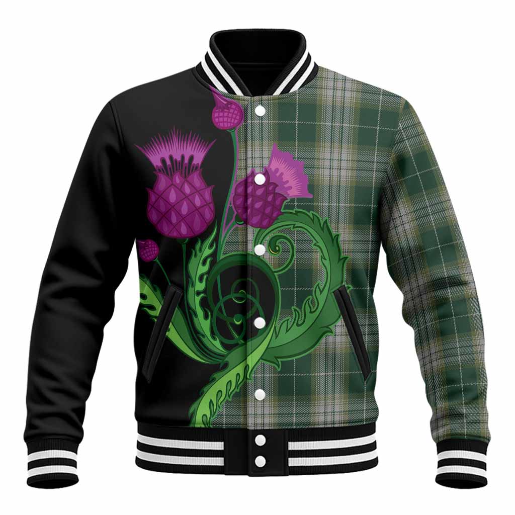 Kelso Tartan Baseball Jacket Traditional Scottish Thistle