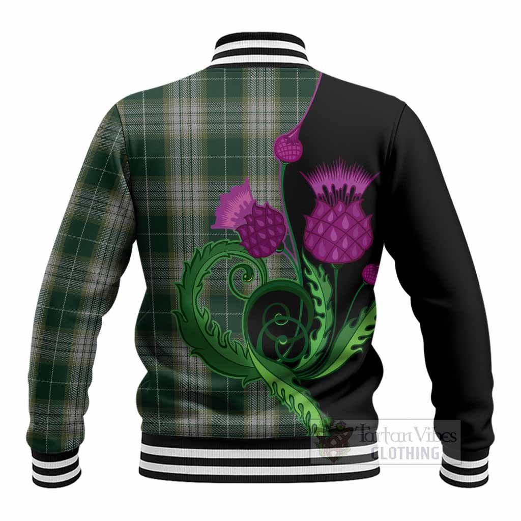 Kelso Tartan Baseball Jacket Traditional Scottish Thistle