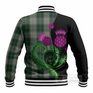 Kelso Tartan Baseball Jacket Traditional Scottish Thistle