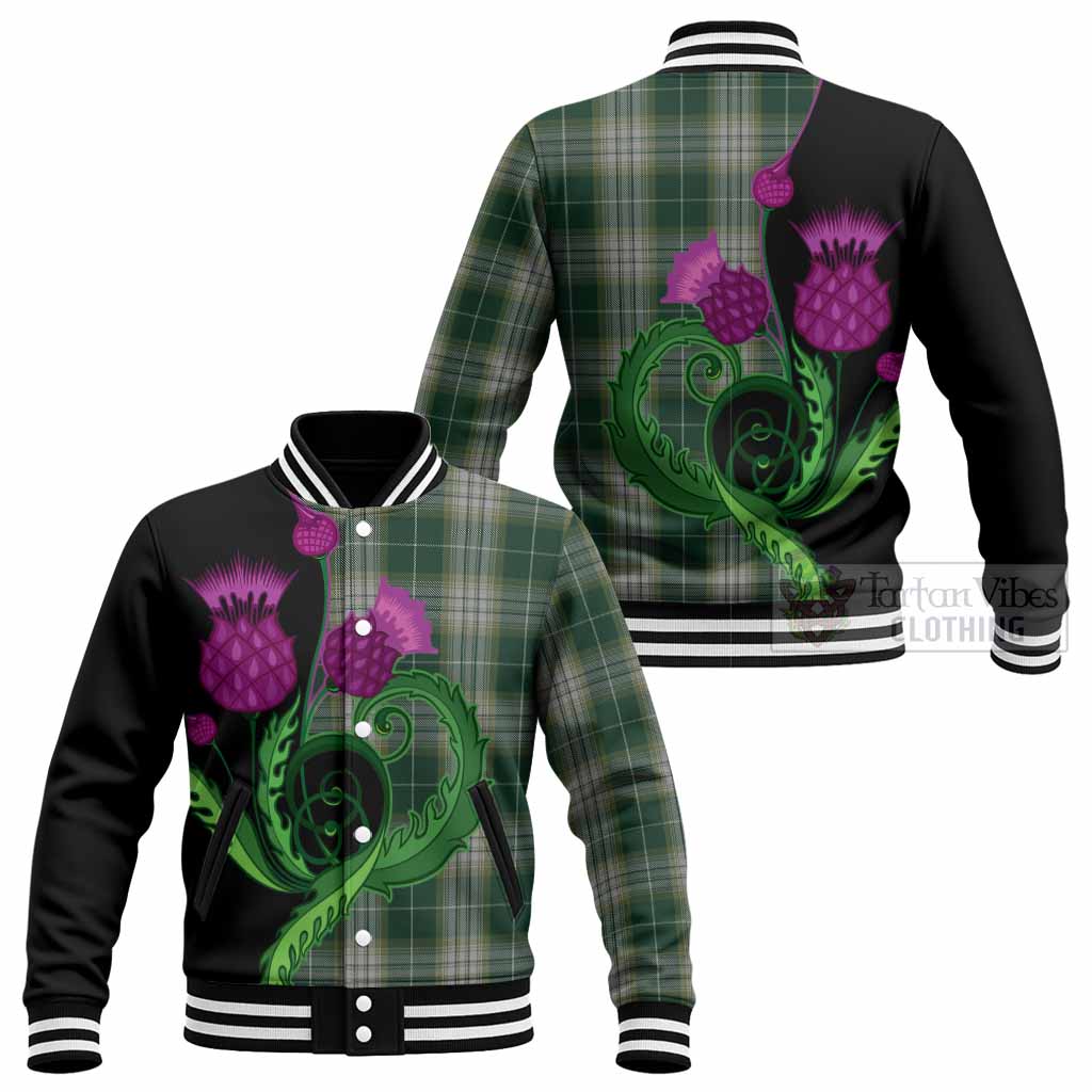 Kelso Tartan Baseball Jacket Traditional Scottish Thistle