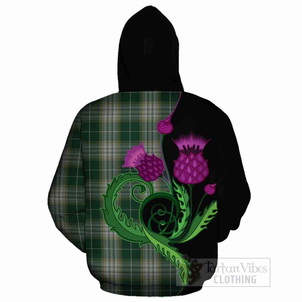 Kelso Tartan Cotton Hoodie Traditional Scottish Thistle