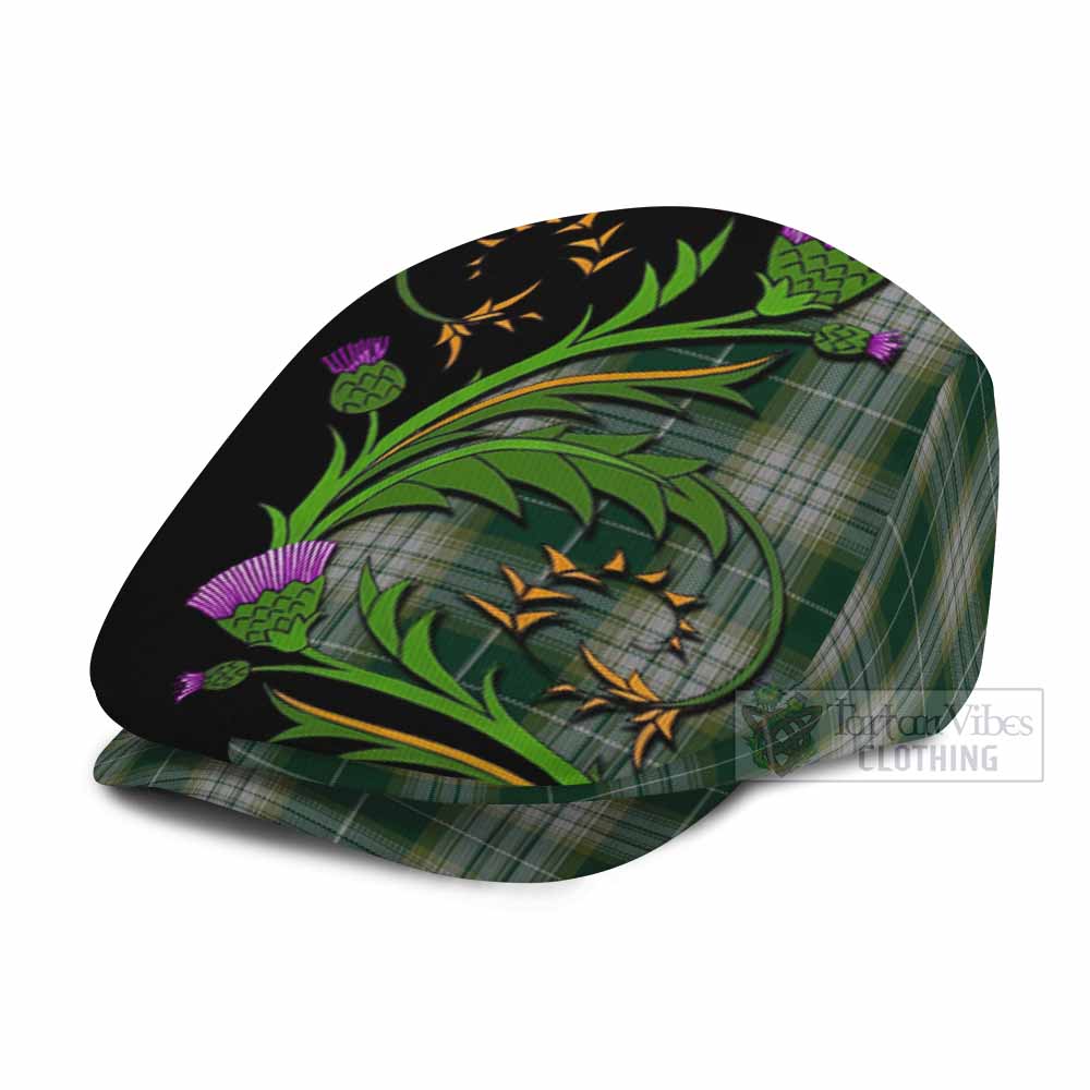 Kelso Tartan Flat Cap, Jeff Cap Scottish Thistle Pride Heritage Art - Tartan Vibes Clothing