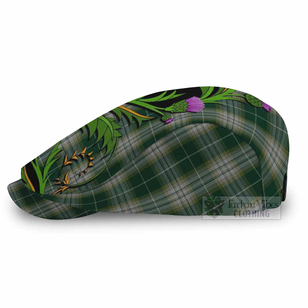 Kelso Tartan Flat Cap, Jeff Cap Scottish Thistle Pride Heritage Art - Tartan Vibes Clothing