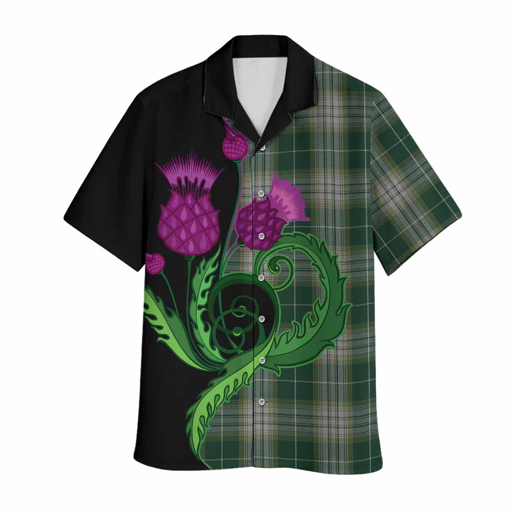 Kelso Tartan Hawaiian Shirt Traditional Scottish Thistle